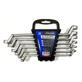 Toolzone 6pc Double Offset Ring Spanner Set Metric Wrench Spanners 6mm - 17mm